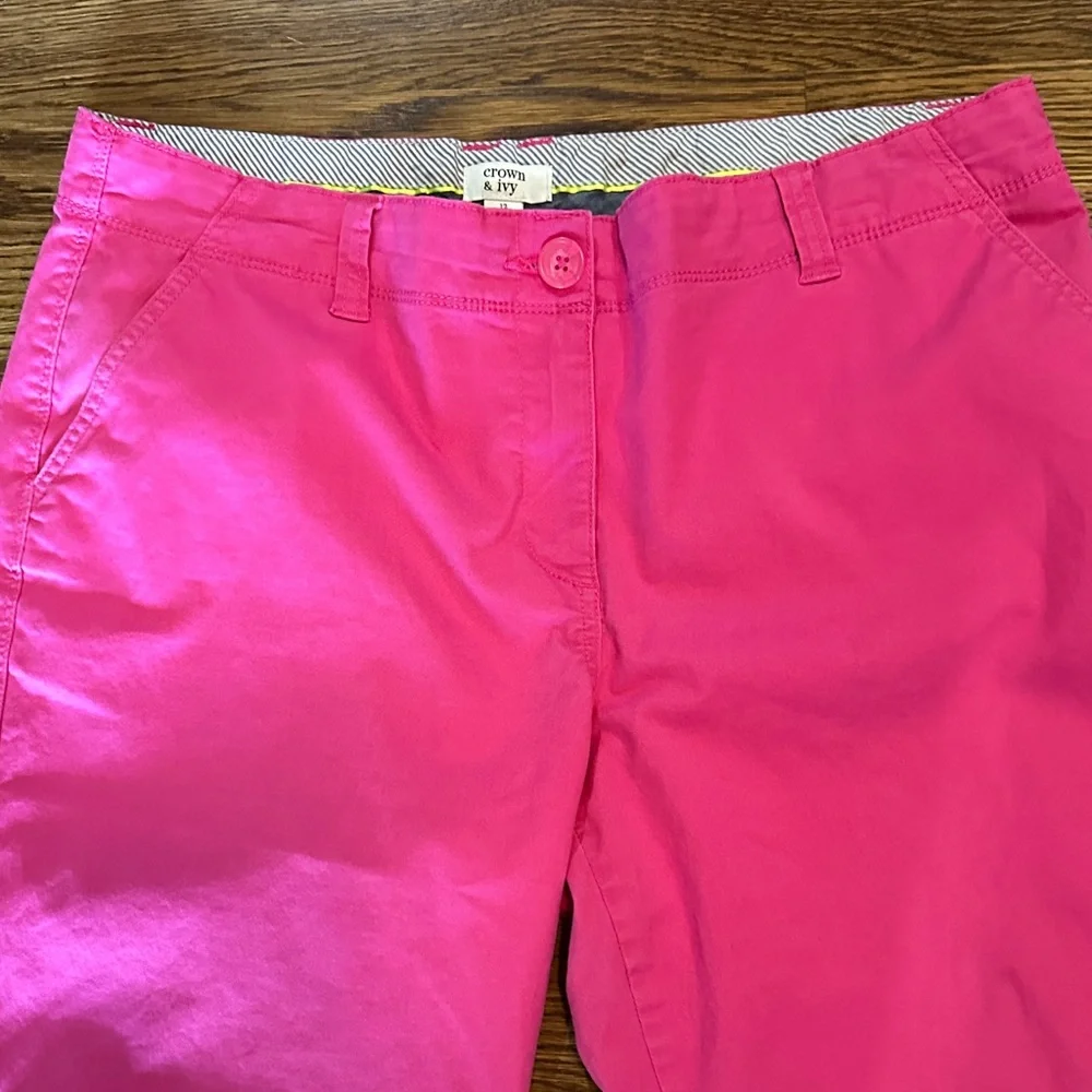 crown & ivy Bright Pink Chino Pants - Picture 4 of 8